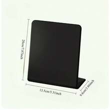 1pc Desktop Message Board, Small Black Chalkboard Vertical Erasable Memo Board, Solid Color Office Reminder Board, Magnetic Display Rack, Suitable For Home, School, Kitchen, Office, Restaurant, Reminder! - Multiple Styles - View 5