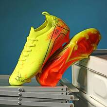 FG Football Shoes, Unisex, Youth Style, Suitable For Natural Grass Outdoor Training And Matches - Yellow - View 2