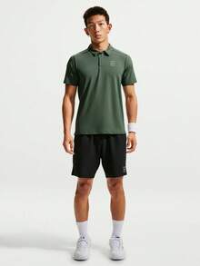 Nike Men's AS M NKCT DF ADVTG Knit Polo Shirt With Collar, Short Sleeve, TFZ6908-303 - Green - View 6