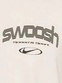 Nike Kaos Rajut Lengan Pendek Tanpa Kerah Pria AS U NSW TEE LSE SPEED AND SPO TIM3778-030 - Krem - View 4