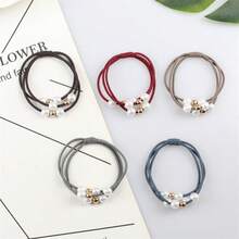 12pcs Pearl Hair Ties, Random Colors, Suitable For Girls - Multicolor - View 8