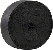 10 Yards 1 Inch Wide Black Nylon Heavy Duty Webbing Strap - White - View 1