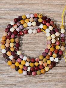 Yumfeel 3mm Natural Mookaite Jasper Facted Beads For Jewellery Making-Length 38cm About 110-115pcs Stone Beads DIY Necklaces And Rings - Egg Yolk Yellow - View 10