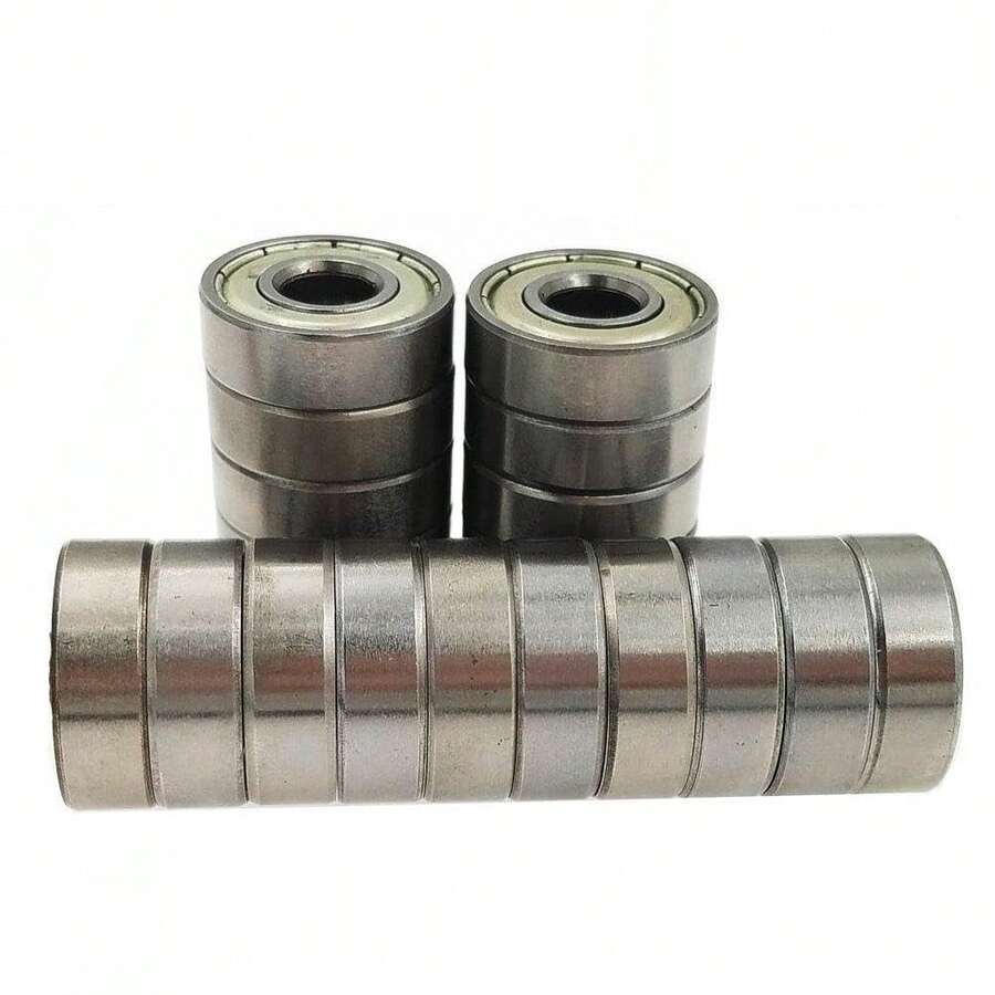 20 PCS 608 -ZZ Ball Bearings U2013 Double Metal Sealed Miniature Deep Groove Ball Bearings (8mm X 22mm X 7mm) (608 ZZ) - White - View 1