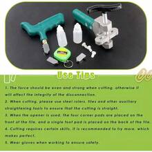 Cortador De Vidrio Azulejo Baldosa Cerámica Espejo Mano Kit - verde - Ver 6