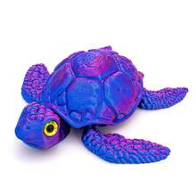 3D Printed Movable Turtle Stress Relief Toy, Segmented Joint Realistic Ocean Turtle Model With Limbs And Head, Beach Fish Tank Decor Desktop Ornament, Children's Ocean Science Educational Toy, Lucky Niche Birthday Holiday Creative Gift, Exclusive Gift For Ocean Lovers - Multicolor - View 15