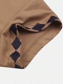 Jordan Kaos Rajut Lengan Pendek Tanpa Kerah Pria AS FIRST CLSS 85 SS TIW1598-242 - Coklat - View 5
