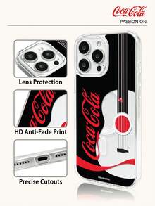 Coca-Cola Classic Phone Case With Wireless Charging, Lightweight Transparent Material, Anti Drop And Anti Slip, Cartoon Anime Phone Case, Compatible With Android Series Phone Cases Galaxy S22, S23, S24, S25, S26 And More Apple 17,17 Air,17 Pro,17 Pro Max,11,12,13,15,16 Pro,16 Pro Max,14 Plus,15 Plus,16 Plus,15 Pro,16 Pro Max,XR. Suitable For Gifting To Family And Friends - Clear - View 3