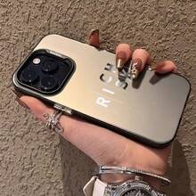[Fast Local Shipping] Handy Phone Case: Rich Risk Phone Case Matte Gray Text Design For 17 Pro Max 17 Pro 17 Plus 17 16 Pro Max 16 Pro 16 Plus 16 15 Pro Max 15 Pro 15 Plus 15 13 Pro Max 13 Pro 13 Plus 13. Perfect Gift. Shockproof Cover. - 圖片1PCS - 查看 4