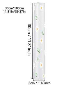 1 Roll Floral Pattern Moisture-Proof Mat, Drawer Liner, Refrigerator Mat, EVA Waterproof Fridge Liner, Cabinet Liner, And Simple Placemat. Suitable For Kitchen Utensils, Kitchen Liners, Room Decor, And Home Decor. - Small Flower - View 8