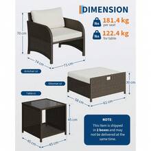 Thaookte Conversation Sets - Beige - View 4