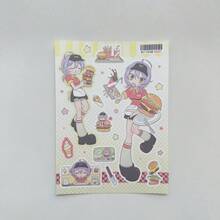 1/9 Sheets Korean Style Summer Cute Dessert Character Stickers, Scrapbook Diary DIY Decorative Stickers - Multicolor - View 9