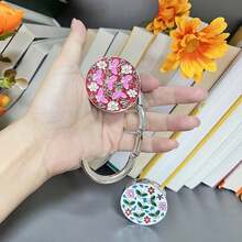 1pc Folding Bag Hook, Table Hook, Folding Round Bag Hook - A - View 7