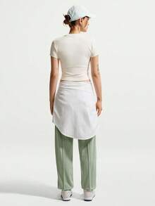Nike 女款 AS W NSW NK CHLL 針織短袖 T-Shirt 無領短版 THF9539-134 - 白色 - 查看 5