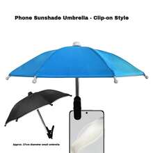 1pc Phone Holder Umbrella Clip Outdoor Phone Fixed Umbrella Rainproof Sunshade Umbrella Anti-Glare Small Umbrella - Multicolor - View 8