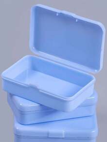 1pc Clear Makeup Storage Box For Earrings, Rings, Beads, Crafts, Lipstick, Jewelry, Travel Pill Box, Cotton Swabs, Dental Floss, Multi-Functional DIY Craft Accessories Organizer - Multicolor - View 6