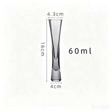 1pc Elegant Glass Liquor Cup, 1oz Wine Glass, Aperitif Glass, Wine Glass. Ideal Father's Day Gift, Crystal-Like Glass, Gift For Friends, Men's Glass, Women's Glass, Reusable And Dishwasher , Essential For Weddings And Parties, - Multicolor - View 12