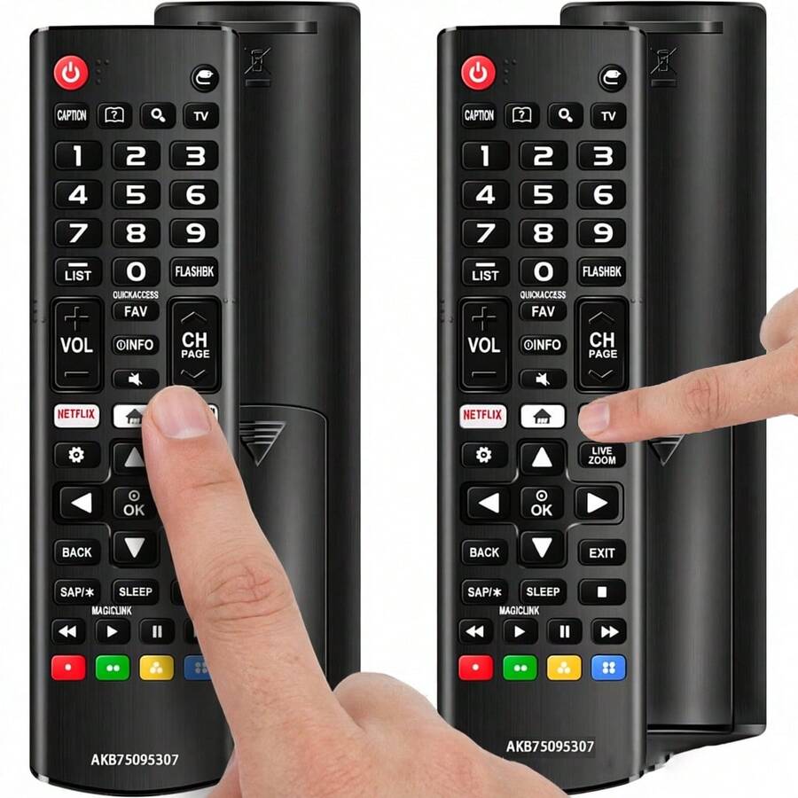 VELEC Control remoto universal para Smart TV, compatible con todos los modelos de TV LCD LED OLED UHD HDTV 3D 4K Smart TV, control remoto de repuesto con teclas de acceso rápido - Ver 1