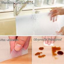 EVA Waterproof & Moisture-Proof Cabinet Liner, Drawer Mat, Transparent Non-Stick Drawer Liner, Easy To Cut & Clean, Waterproof, Oil-Proof, Moisture-Proof, Dust-Proof, Suitable For Shelves, Refrigerator, Desktop, Cabinet And Storage Rack - Multicolor - View 8