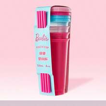 Miniso Barbie Plastic Tumbler 4-Piece Set Of 520mL Straw Plastic Cups Fashionable Water Bottle Versatile Coffee Cup For Outdoor Travel Or School(1 PC) - Multicolor - View 1