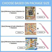 City Miniature Scene Collection 9.0 Upgraded Version: 7 Retro Panoramic Scene Stickers For Immersive DIY 3D House Collages. Decompressing And Decorative Journaling Materials Suitable For Mobile Phones, Computers, Desktops, And Diaries. School Supplies - One Size Fits All - View 7
