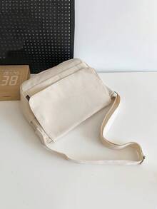 Simple College Student Class Mailman Bag Commuting Shoulder Bag Casual Versatile Crossbody Bag - Multicolor - View 9