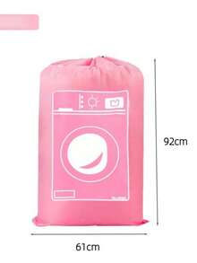 Large Capacity Drawstring Laundry Bag (Washing Machine Print) - Heavy Duty Durable, Suitable For Travel, Beach Bag, Camping, Portable Lightweight, Fashionable And Durable - Multicolor - View 12