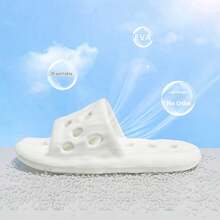 1 Pair Soft Cushion Hole Water-Drain Slippers, Couple Home Bathroom Gym Non-Slip Indoor Slides - Slippers - View 4