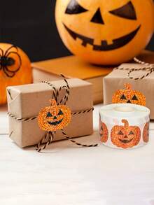 Stiker Halloween - Label Hadiah Halloween Perekat Diri, Menampilkan Desain dan Kelelawar yang Menyeramkan, Label Hadiah Liburan, Aksesori Kerajinan yang Menyenangkan, Bahan PP Tahan Lama, Cocok untuk Kantong Permen, Kerajinan, Kemasan, dan Dekorasi Pesta, Desain Liburan - beraneka warna - View 2