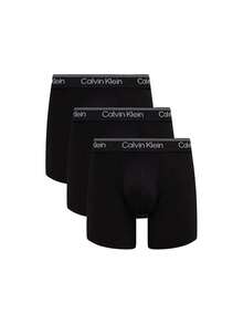 Calvin Klein [Bundle] Top Verkauft 3er Pack Herren Boxershorts + Mikro Stretch Herren Boxershorts - Schwarzweiß - Übersicht 2