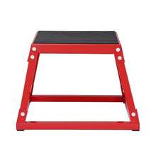 Plyometric Jump Box, 12 Inch Plyo Box, Steel Plyometric Platform And Jumping Agility Box, Anti-Slip Fitness Exercise Step Up Box Home Gym Training, Conditioning Strength Training, Red - Red - View 4