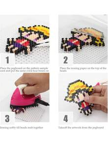 5mm Perler Beads Board, Large Transparent Pegboard Set, Square Pegboard DIY Handmade Kit, Perler Beads Craft, Jewelry Handmade Gift - Fuse Bead Tool - View 6