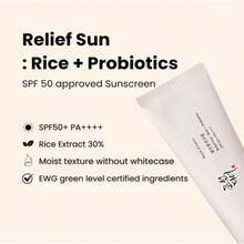 Set Of 2 Beauty Of Joseon Duo Face Sunscreen SPF50+ PA++++ Relief Sun Rice + Probiotics & Rice + B5 Moisturizer - AQUA-fRESH + RELIEF SUN RICE - View 5