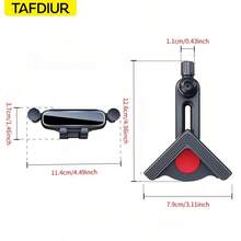 TAFDIUR 車用螢幕重力手機支架 延伸臂式中央控制台大螢幕導航支架 360°通用旋轉 穩定防震車用手機架 - 多色 - 查看 9