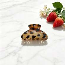 1/2pcs Rhinestone Claw Hair Clip, Simple Hair Clip For Women, Back Of Head Hair Accessory, Hair Claw For Thick Hair - Multicolor - View 6