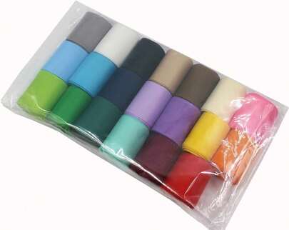 1-1_2 Inches Grosgrain Ribbons Fabric Ribbons, 20 Colors*2 Yards Each Total 40 …