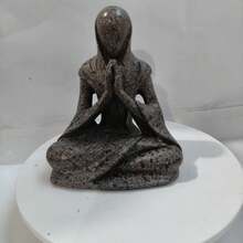 1pc Cross-Border Alien Meditation Flat Print Acrylic Statue Ornament, Desktop Decor Creative Gift - D - View 6