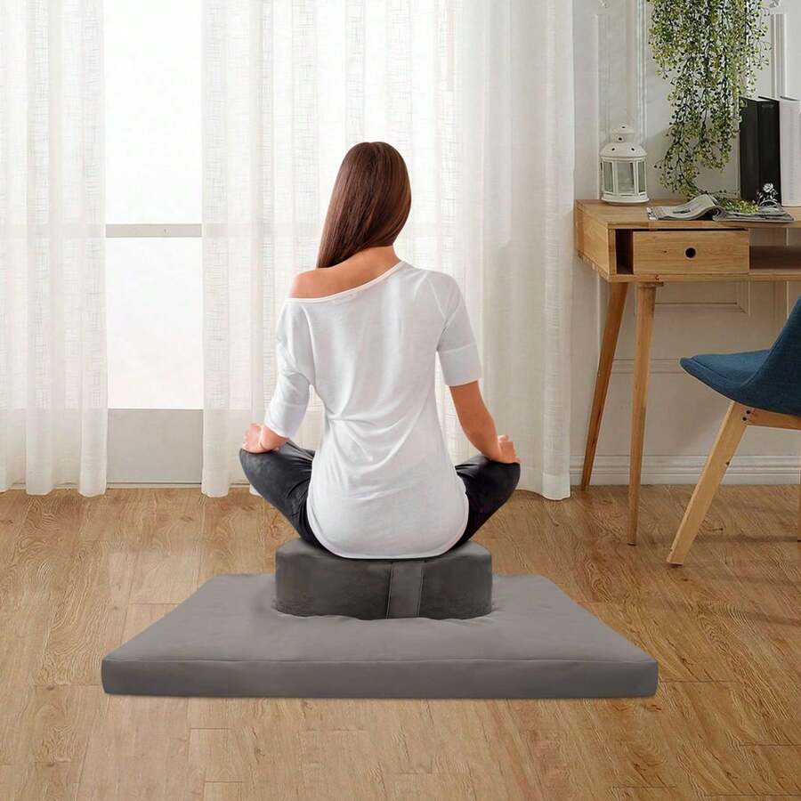 Grey Meditation Cushion Meditation Cushion Set Home Meditation Cushion Set - Grey - View 1