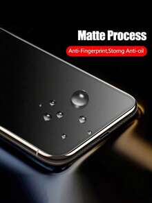 MIGAE 3pcs Matte Ceramic Privacy Anti-Glare Anti-Fingerprint Anti-Shatter Bubble-Free Residue-Free Full Coverage High Definition Front View Ceramic Screen Protector, Compatible With IPhone 18 Pro/18 Pro Max/17 Pro Max/17 Pro/17 Air/17E/17/16 Pro Max/16 Pro/16 Plus/16/16E/15/14/13/12/11, Essential Daily Privacy Protection Phone Accessory - Black - View 4