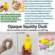 1 pieza Juguete antiestrés de pato amarillo lindo, juguete blando de animal de dibujos animados, recompensa para el aula de niños pequeños, regalo de fiesta de cumpleaños para niños y niñas, regalo de juego sensorial novedoso - Multicolor - Ver 13