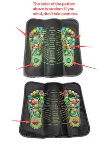 35cm X 175cm Foot Massage Mat, Plastic Reflexology Mat For Party, Home Use, Fatigue Relief, Special Foot Functions, Suitable For Sedentary Lifestyles, Students, Office Workers, Holiday Gatherings (Random Style) - Multicolor - View 14