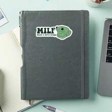 1PC Funny Frog Lover Slogan Sticker, Man I Love Frogs Quote Vinyl Decal For Laptop Water Bottle Notebook, Waterproof Green Frog Decal Sticker, Aesthetic Stationery Journaling Scrapbook Accessories Gift - S2486 - View 1