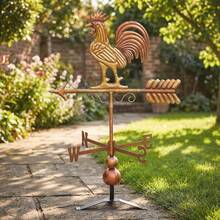 [Local Shipping] Metal Rooster Weathervane, Roof Mount Wind Direction Indicator, Outdoor Weather Vanes-XY381012 - 84J-224V00MX - View 9