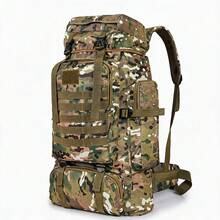 NEWHEY 80L Molle System Multifunctional Backpack, High Capacity Camping Travel Hiking Hunting Climbing Gear Storage Backpack Heavy Duty Rugged - Multicolor - View 11