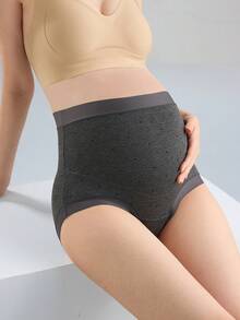 [4pcs/Pack]High Waist Maternity Panties For Early, Mid And Late Pregnancy, Belly Support Comfortable Triangle Underwear With Polka Dot Pattern, Non-Binding - Multicolor - View 4