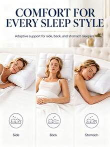 3D Plush Pillow, White, Fluffy Soft Thickened, Hotel Series Pillow, Breathable Cotton Pillowcase, Good Support, Soft And Comfortable, Suitable For Multiple Sleeping Positions, Ideal For Outdoor Travel - Thickened Bread Pillow - View 6