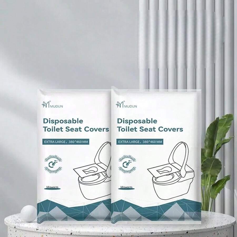 Toilet Seat Covers Disposable - 10/20/30/40/50/60/100PcskFlushable Paper Toilet Seat Covers For Adults Kids Potty Training, Travel Essential Accessories For Public Restrooms Airplane Camping - White - View 1