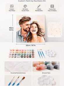 Customized Digital Oil Painting From Your Image (36 Colors) - Multi-color (36 Colors) - View 5