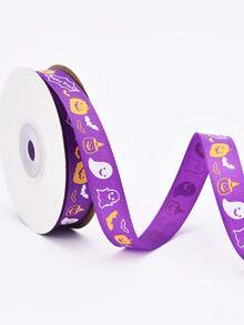 25 Yard Nastro di Poliestere per Ognissanti Felice, Nastro Decorativo in Raso per Confezioni Regalo, Artigianato, Nastro Decorativo in Raso e Garza per Scatole Regalo, Sacchetti di Imballaggio, Fiocchi, Confezioni Regalo, Decorazioni Fai-da-Te, Confezioni Regalo di Ognissanti, Decorazioni di Ognissanti - Multicolore - Visualizzare 11