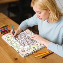 (60pages/295g)Women's Coloring Book Inspirational Quotes Coloring Books For Adults To Relax And Relieve Anxiety, Gift For Mother's Day, Birthdays, Christmas, Anniversaries,Enhancing Creativity, Beautifully Designed - Spiral-bound - View 4